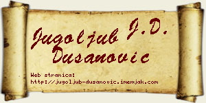 Jugoljub Dušanović vizit kartica